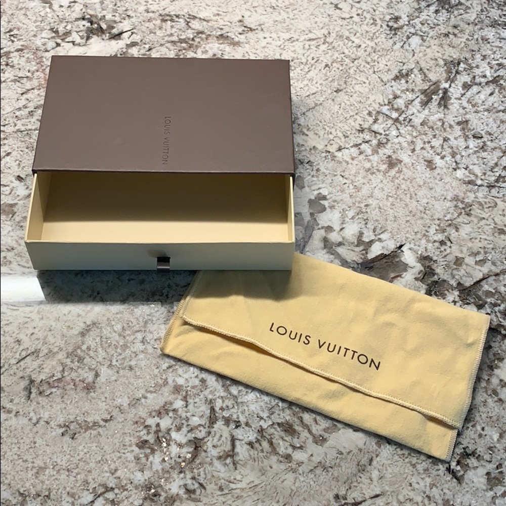 100% Authentic Small Louis Vuitton Dust Bag & Box